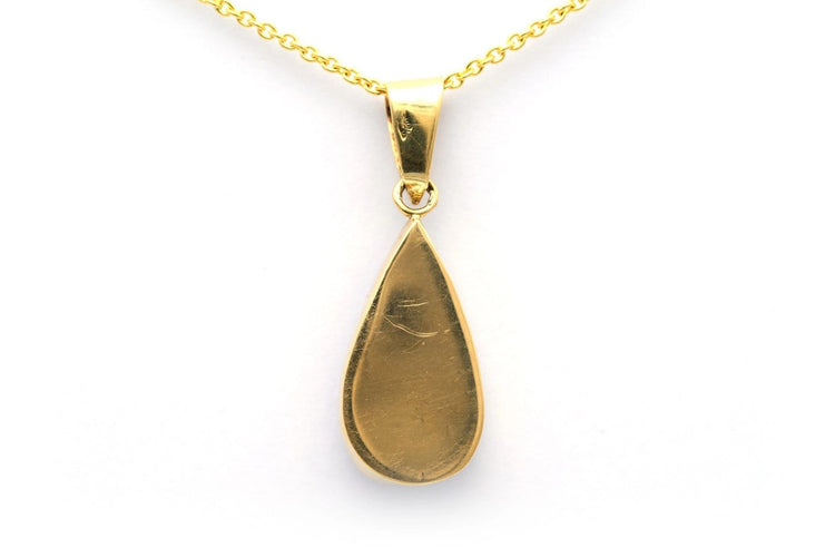 Pendentif contemporain en or jaune 18 carats et opale 58 Facettes 17856