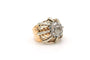 52 Art Déco - Bague en or jaune et blanc 18 carats et diamants 58 Facettes 17664