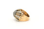 52 Art Déco - Bague en or jaune et blanc 18 carats et diamants 58 Facettes 17664