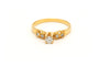 50 Bague contemporaine en or jaune 18 carats et diamants 58 Facettes 18667