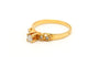50 Bague contemporaine en or jaune 18 carats et diamants 58 Facettes 18667