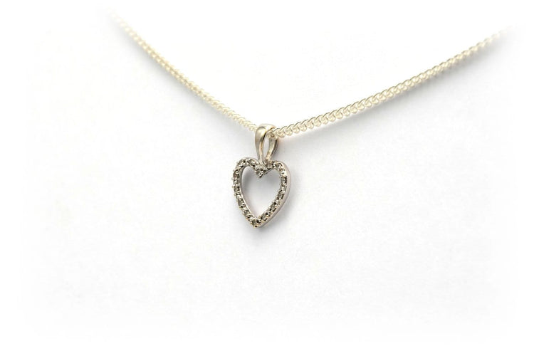 Pendentif contemporain en or blanc 18 carats et diamants 58 Facettes 23045