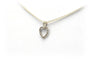 Pendentif contemporain en or blanc 18 carats et diamants 58 Facettes 23045