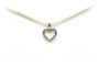Pendentif contemporain en or blanc 18 carats et diamants 58 Facettes 23045