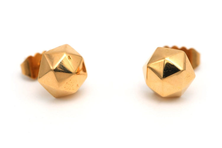 Boucles d'oreilles Art déco en or jaune 18 carats 58 Facettes 23052