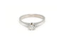 56 Solitaire années 70 - Bague en or blanc et diamant 58 Facettes 22907