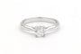 52 Solitaire contemporain - Bague en or blanc et diamant 58 Facettes 23064