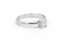 52 Solitaire contemporain - Bague en or blanc et diamant 58 Facettes 23064