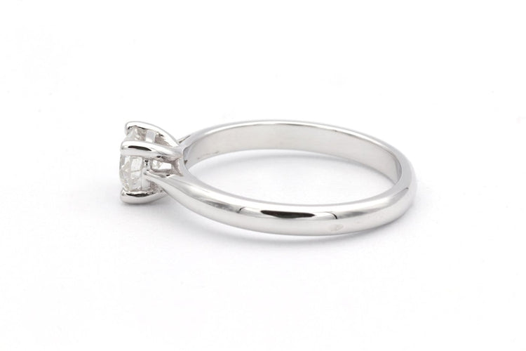 52 Solitaire contemporain - Bague en or blanc et diamant 58 Facettes 23064