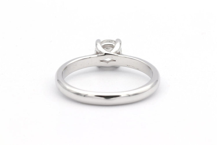 52 Solitaire contemporain - Bague en or blanc et diamant 58 Facettes 23064