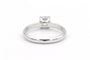 52 Solitaire contemporain - Bague en or blanc et diamant 58 Facettes 23064