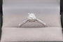 52 Solitaire contemporain - Bague en or blanc et diamant 58 Facettes 23064