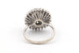 53 Bague années 70 en or blanc 18 carats et diamants 58 Facettes 22906