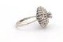 53 Bague années 70 en or blanc 18 carats et diamants 58 Facettes 22906