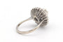 53 Bague années 70 en or blanc 18 carats et diamants 58 Facettes 22906