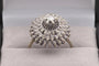 53 Bague années 70 en or blanc 18 carats et diamants 58 Facettes 22906