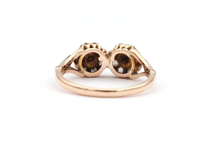51 Art Déco - Bague en or jaune et blanc, perles fines et diamants 58 Facettes 18911