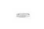 54 Alliance demi-américaine en or blanc 18 carats et diamants princesse 58 Facettes 19364