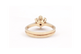 54 Bague contemporaine en or jaune 18 carats et diamants 0,48 ct 58 Facettes 23065