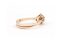 54 Bague contemporaine en or jaune 18 carats et diamants 0,48 ct 58 Facettes 23065