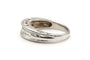 53 Bague contemporaine en or blanc 18 carats et diamants baguette 58 Facettes 19457