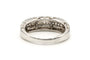 53 Bague contemporaine en or blanc 18 carats et diamants baguette 58 Facettes 19457