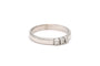 54 Bague contemporaine en or blanc et diamants 58 Facettes 23060