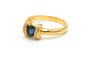 59 Années 70 - Bague en or jaune, saphir et diamants 58 Facettes 19774