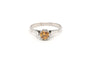 53 Bague années 50 en or blanc et diamant jaune 58 Facettes 20197