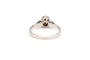 53 Bague années 50 en or blanc et diamant jaune 58 Facettes 20197