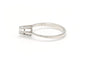 52 Bague contemporaine en or blanc 18 carats et diamant 58 Facettes 19786