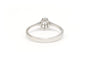 52 Bague contemporaine en or blanc 18 carats et diamant 58 Facettes 19786