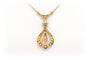 Art Nouveau - Collier en or jaune 18 carats et perles 58 Facettes B291