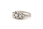 53 Art Déco - Bague en or blanc 18 carats et diamants 58 Facettes 20428
