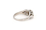 53 Art Déco - Bague en or blanc 18 carats et diamants 58 Facettes 20428