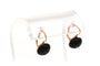 Napoléon III - Boucles d'oreilles en or rose 18 carats et jais 58 Facettes B307