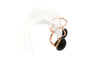Napoléon III - Boucles d'oreilles en or rose 18 carats et jais 58 Facettes B307