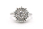 50 Bague contemporaine en or blanc 18 carats et diamants 1,35 ct 58 Facettes 23066