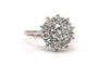 50 Bague contemporaine en or blanc 18 carats et diamants 1,35 ct 58 Facettes 23066