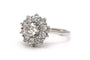 50 Bague contemporaine en or blanc 18 carats et diamants 1,35 ct 58 Facettes 23066
