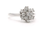 55 Bague contemporaine en or blanc 18 carats et diamants 0,56 ct 58 Facettes 23104