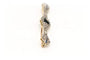 Broche Art Déco en or jaune et blanc, onyx, saphirs et diamants 58 Facettes 23114