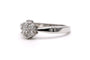 51 Bague contemporaine en or blanc 18 carats et diamants taille brillant 58 Facettes 23255
