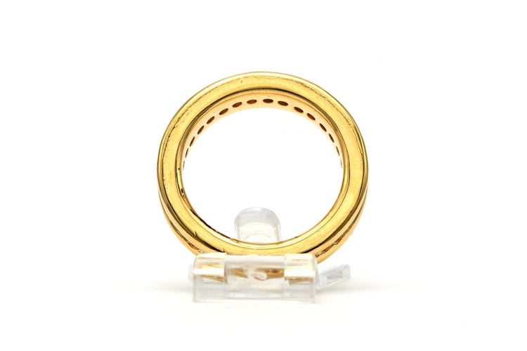 50 Bague contemporaine en or jaune 18 carats et diamants 58 Facettes 23256
