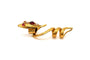 Art Nouveau - Pendentif en or jaune 18 carats, rubis et perles 58 Facettes 23270