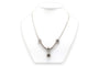 Années 70 - Collier en or blanc, saphirs et diamants 58 Facettes 23301