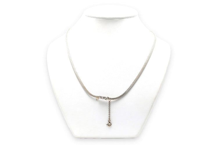 Années 70 - Collier en or blanc, saphirs et diamants 58 Facettes 23301