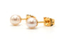 Boucles d'oreilles en or jaune 18 carats et perles 58 Facettes 23332