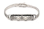Art Déco - Bracelet en or blanc, perles et diamants 58 Facettes 23417