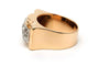 57 Art Déco - Bague en or jaune et blanc 18 carats et diamants 58 Facettes 23290